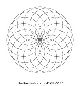 Abstract vector illustration. Sacred geometry.
