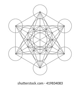 Abstract vector illustration. Sacred geometry.