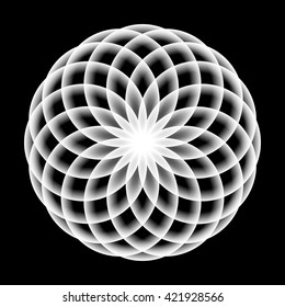 Abstract vector illustration. Sacred geometry.