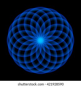 Abstract vector illustration. Sacred geometry.