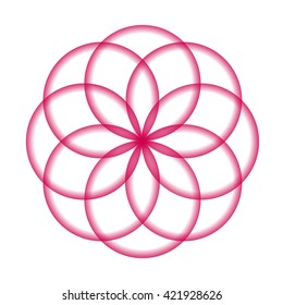 Abstract vector illustration. Sacred geometry.