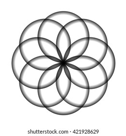 Abstract vector illustration. Sacred geometry.