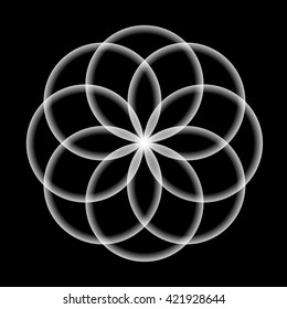 Abstract vector illustration. Sacred geometry.