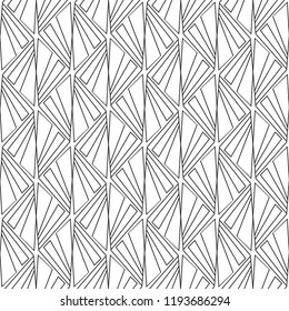 Abstract vector illustration. A seamless geometrical pattern from chaotically repeating figures. For a cover of cards, wall-paper, fabrics.