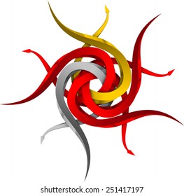 abstract vector illustration with shadow in the shape of a star eps 10 \ abstraction 