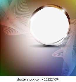 Abstract vector illustration in shiny color background.