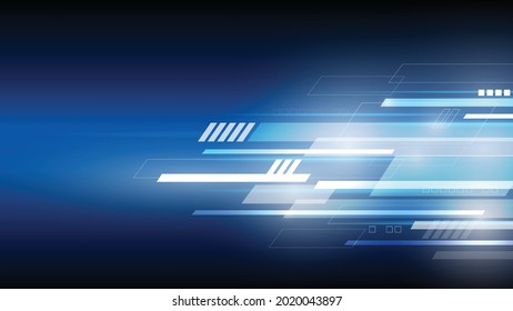 Abstrakte Vektorgrafik, die eine blaue Texturtechnologie mit elektrischen Schaltkreisen zeigt.