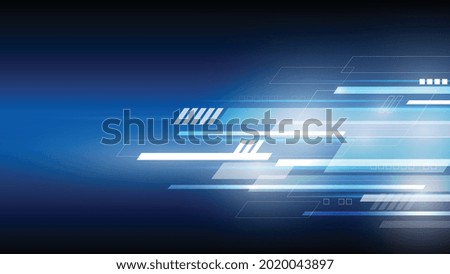 Abstract vector illustration showing blue electric circuit texture technology.
