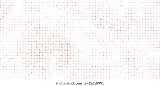 Ilustración vectorial Abstractas con Pequeños cuadrados y píxeles. naranja Punto semitono con opacidad aleatoria. moderno