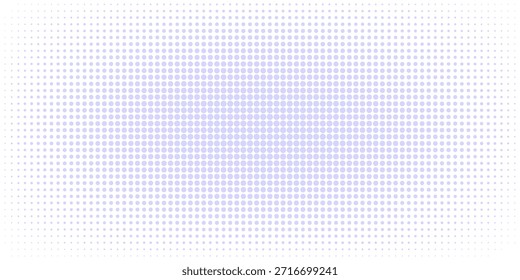 Ilustración vectorial Abstractas con Pequeños cuadrados y píxeles. azul Punto semitono con opacidad aleatoria

