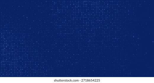 Ilustración vectorial Abstractas con Pequeños cuadrados y píxeles. naranja Punto semitono con opacidad aleatoria. eps10