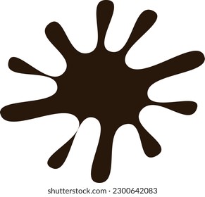 Abstract vector illustration, splash of paint or ink used for design.