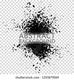 Abstract vector illustration. Splash of  paints with 3d effect. Separating paints with a place for text