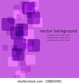 Abstract vector illustration with squares