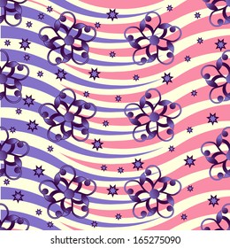 abstract vector illustration with stars