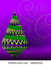 abstract vector illustration of stylized Christmas tree