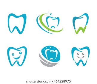 Abstract Vector illustration of teeth Dental logo