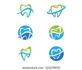 Abstract Vector illustration of teeth Dental logo
