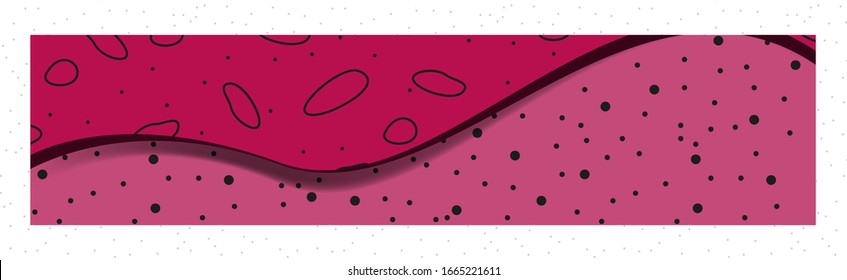 Abstrakte Vektorillustration-Illustration in trendigen, flachen Farbhintergrund mit Platz für Text. Tapete, Banner, Grußkarte, Poster