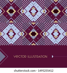 Abstract vector illustration. Trendy geometric texture with place for your text. Template for corporate identity and modern design.