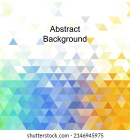 Abstract vector illustration. Triangular design. Geometric presentation template.