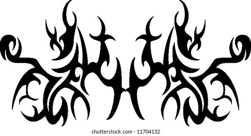 Abstract vector illustration of tribal designs