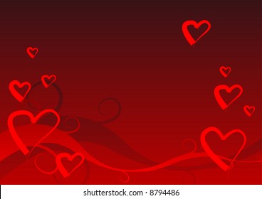 Abstract vector illustration of a valentines background