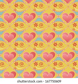 Abstract vector illustration of Valentine's Day 
