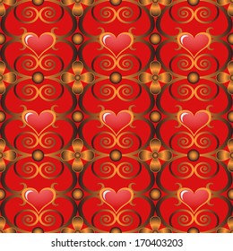 Abstract vector illustration of Valentine's Day