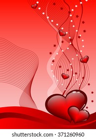 Abstract Vector Illustration for Valentine's Day