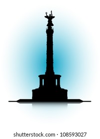 An abstract vector illustration of the Victory Column.