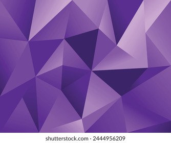 Abstract vector illustration with volumetric triangles for banners and advertising. This vector illustration is suitable for use as a background image, giving your content an elegant and modern look.