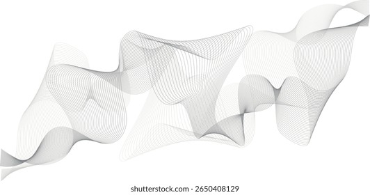 ilustração vetorial abstrata do plano de fundo das linhas de onda