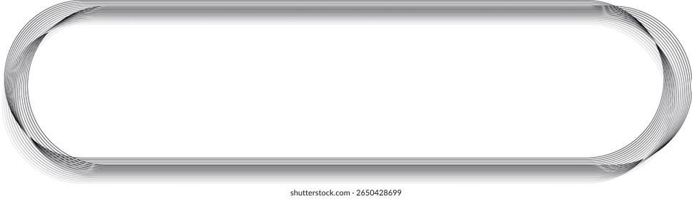 abstract vector illustration of wave lines frame