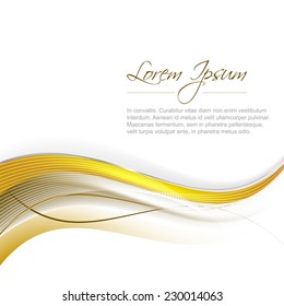 Abstract vector illustration with wave on a clean background, design with place for your content or creative editing