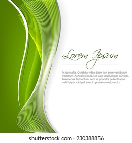 Abstract vector illustration with wave on a white background/design with place for your content or creative editing