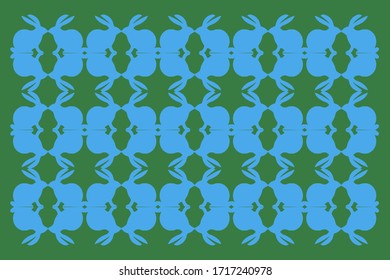 ilustración vectorial abstracta con líneas onduladas, con diseño conejo