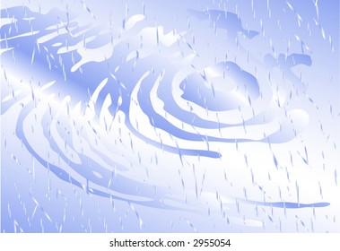 Abstract vector illustration of wintry weather