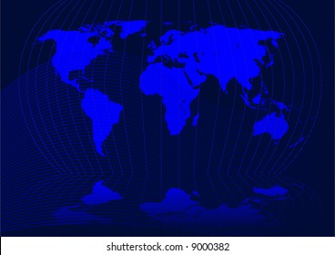 Abstract vector illustration of the world