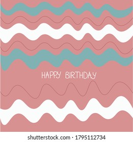 Abstract vector illustration for your birthday