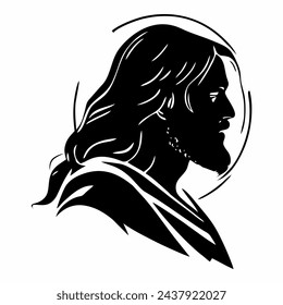 Abstract Vector illustration of Zeus King of the Gods, Greek mythology concept. silhouette of thunder god Zeus, the chief or King of the Gods concept sketch. Isolated vector illustration.