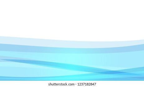 The Abstract vector image  Blue wave on white background.