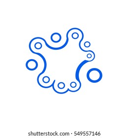 abstract vector image chicken foot