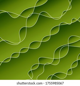 Abstract vector image of comfortable swamp