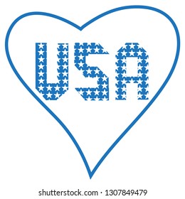 Abstract vector image of a heart with text. Template for packages, posters, flyers, invitations, advertising, festive corporate events. Love with all my heart.