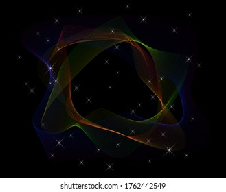 Abstract Vector Image of Rainbow Color