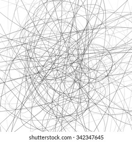 Abstract vector image with squiggly, squiggle lines