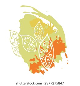 abstracto vector de manchas de textura indias pintura fondo moderno