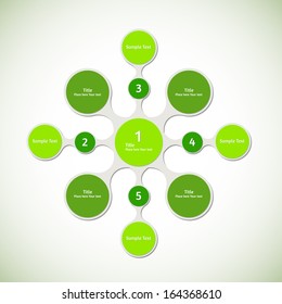 Abstract vector infographic background