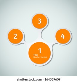 Abstract vector infographic background